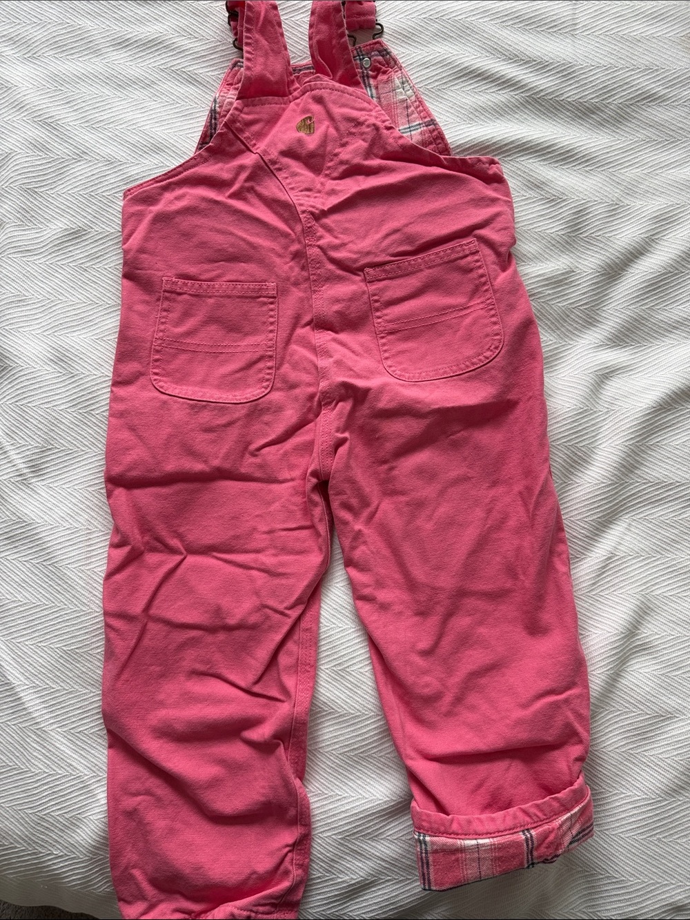 Carhartt  Pink Corduroy Overalls - Picture 2 of 5